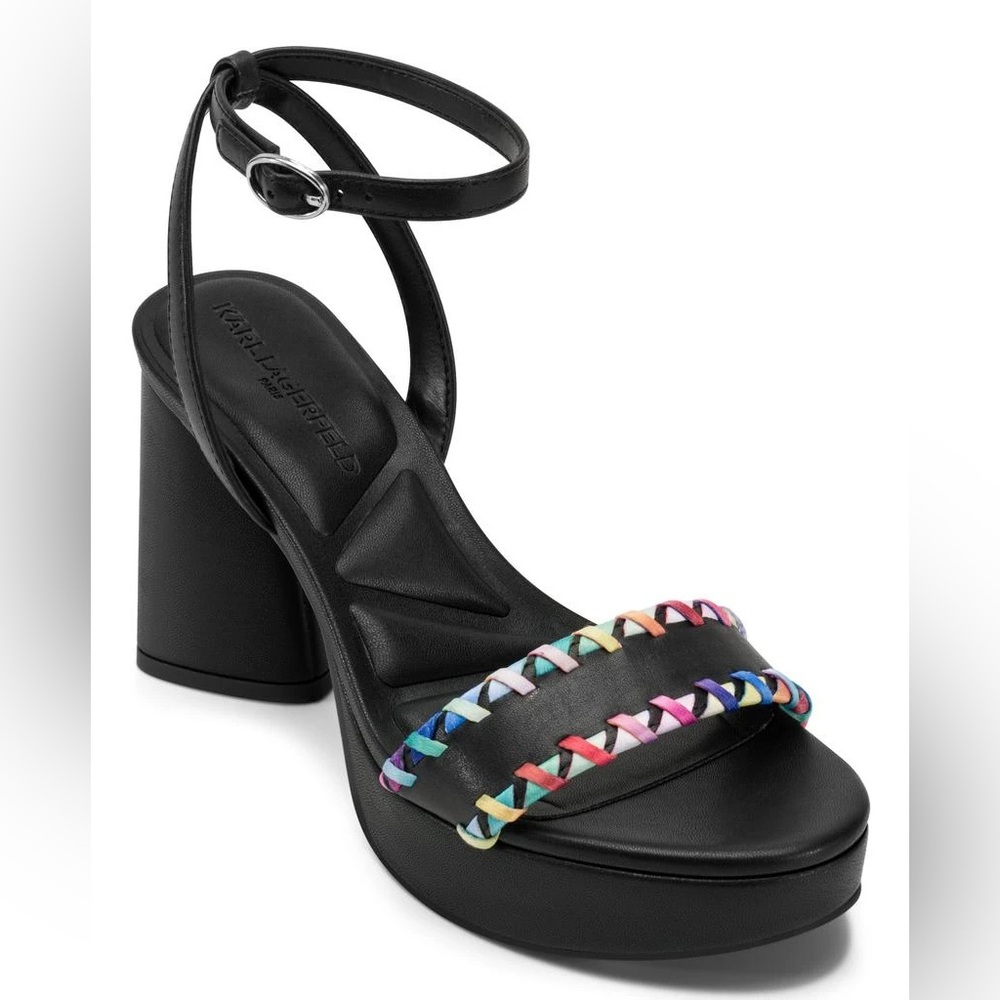 KARL LAGERFELD Haden Ankle‎ Strap
Platform Sandal size 8